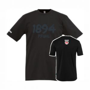 TSV Pfuhl Fan Team T-Shirt-Druck grau 